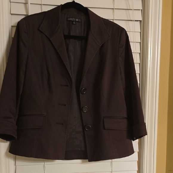 Lafayette 148 New York Brown Blazer - Picture 1 of 12